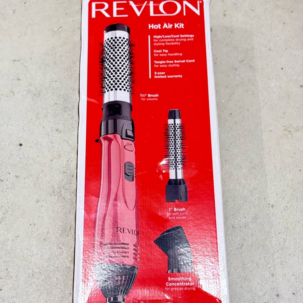 Revlon 1200W Perfect Style Hot Air Kit | Style, Curl, and Volumize, 3 Piece Set